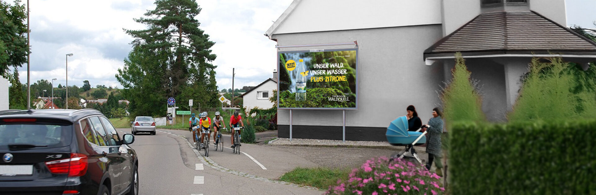 Großflächen Werbung zum Vermieten an Straße