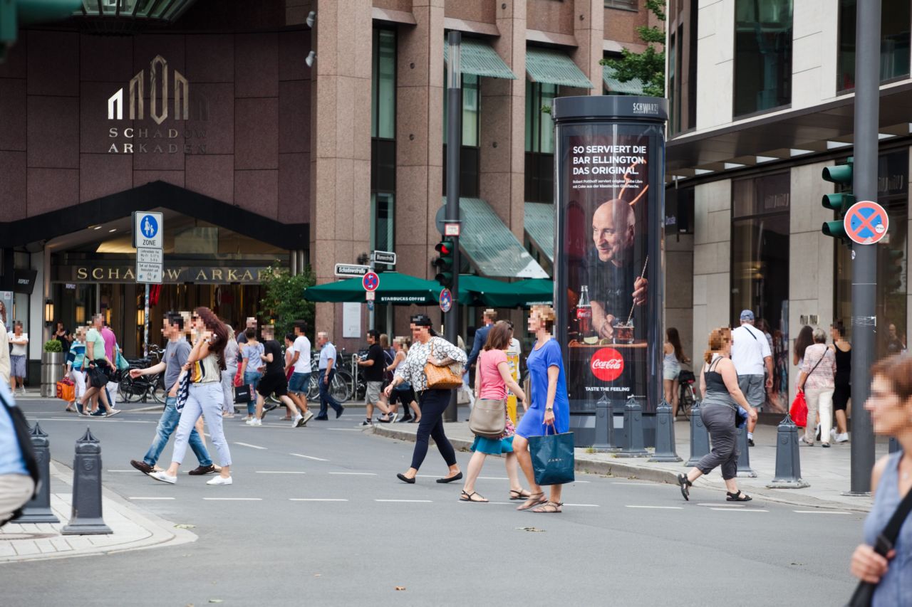 CityLight Säule in Düsseldorf