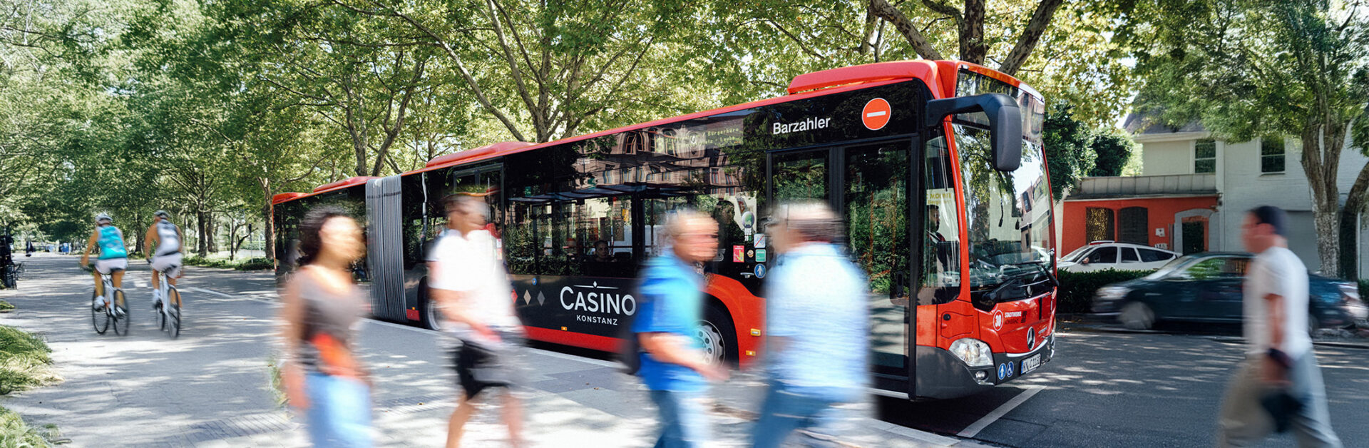 Buswerbung Halbwagenbemalung